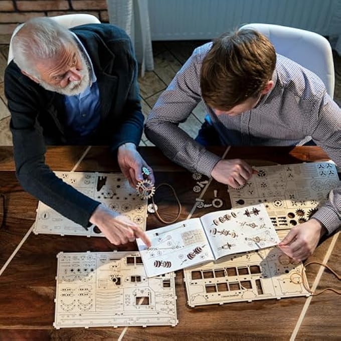 GLOBE PUZZLE 3D WOODEN MODEL FOR ADULTS TO BUILD - 3D GLOBE PUZZLE MODEL KIT FOR ADULTS - 3D GLOBE PUZZLE DECORATIVE STAND - INTRICATE WOODEN DESIGN 3D PUZZLES FOR ADULTS - 231 PIECES - Image 2